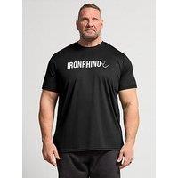 Badrhino Ironrhino Short Sleeve Logo T-Shirt - Black