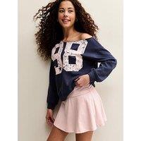 New Look 915 Girls Ruched Fold Over Skort - Light Pink