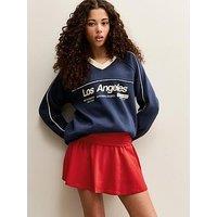 New Look 915 Girls Ruched Fold Over Skort - Bright Red