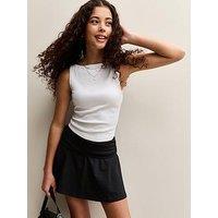New Look 915 Girls Ruched Fold Over Skort - Black