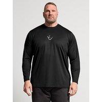 Badrhino Ironrhino Long Sleeve Logo T-Shirt - Black