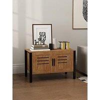 Pawhut Cat Litter Box Enclosure W/ Tall Legs, Scratching Board, Dark Brown