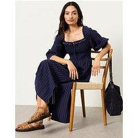 Fatface Amelie Midi Dress - Navy