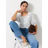 Fatface Wendy Meadow Tunic - Ivory - Cream