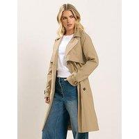 Pixiegirl Petite Trench Coat - Cream
