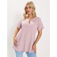 Yours Curve Formal Button Top