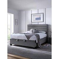The Very Collection Liza End Lift Up Storage Ottoman With Airsprung Mattress Options (Buy & Save!) - Grey - Bed Frame Only