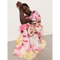 Fatface Marlowe Floral Midi - Ivory