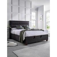 The Very Collection Sigrid Double With Ottoman Storage - Bed Frame With Gold Memory Mattress