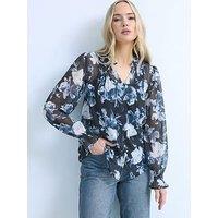 Long Tall Sally Tall Georgette Pintuck Shirt
