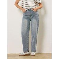 Long Tall Sally Vintage Wash Carrot Jean 34" - Blue