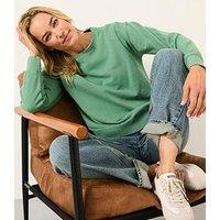 Fatface Georgia Crew Sweatshirt - Jade Green