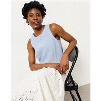 Fatface Dara Linen Blouse - Blue