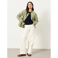 Fatface Welling Wide Leg Jeans - Ecru