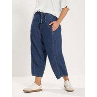 Yours Curve Crop Barrel Leg Jean