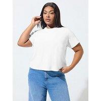 Yours Curve Stretch T-Shirt - White