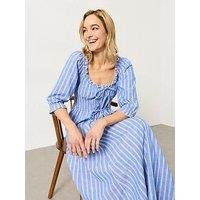 Fatface Camille Stripe Midi - Blue