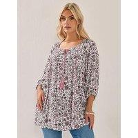 Yours Curve Long Sleeve Gypsy Top