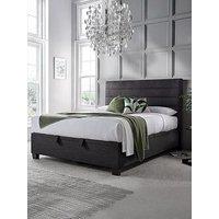 The Very Collection Liza End Lift Up Storage Ottoman With Airsprung Mattress Options (Buy & Save!) - Slate - Bed Frame With Platinum Pocket Mattress