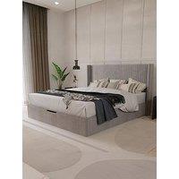 The Very Collection Orchard End Lift Up Ottoman Storage Double Bed - Bed Frame With Gold Memory Mattress