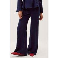 Monsoon Erin Flared Trousers - Navy