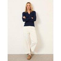 Fatface Hove Crop Trousers - White