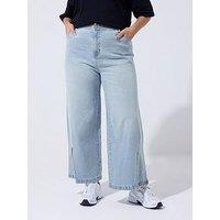 Yours Curve Split Hem Jeans