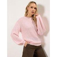 Long Tall Sally Balloon Sleeve Jumper - Pink