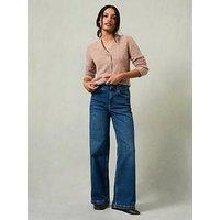 Fatface Welling Wide Leg Jeans - Indigo Blue