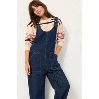 Fatface Raffles Denim Dungarees - Blue