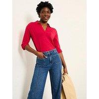 Fatface Paige Jersey Shirt - Fuchsia Pink