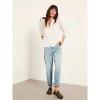 Fatface Claire Broderie Top - Ivory