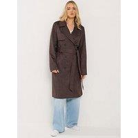 Long Tall Sally Tall Suedette Trench Coat