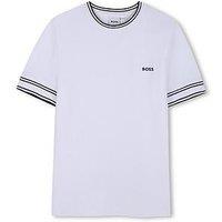 Boss Boys Tipped Short Sleeve T-Shirt - White