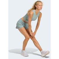 Adidas Womens Running Adi365 Iconic Stripes Shorts - Green