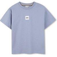 Boss Boys Logo Short Sleeve T-Shirt - Blue