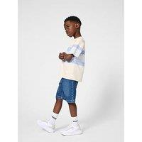 Boss Boys Block Stripe Short Sleeve T-Shirt