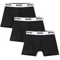 Boss Boys 3 Pack Boxer Shorts - Black