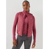 Nike Womens Tempo Warm Running Gilet - Pink Smoke