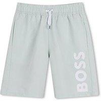 Boss Boys Logo Swim Shorts - Light Green