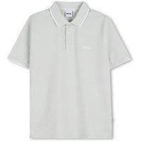 Boss Boys Short Sleeve Polo Shirt - Light Green