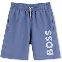 Boss Boys Logo Swim Shorts - Blue