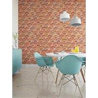 Design Id Did Embroidered Bedouin Silk Red Wallpaper