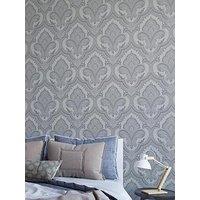Design Id Did Damask Grey & Silver Wallpaper