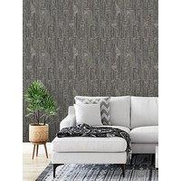 Design Id Did Retro String Motif Black Wallpaper