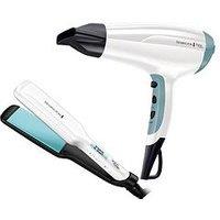 Remington Remington Shine Therapy Hair Dryer And Wide Plate Straightener