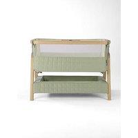 Tutti Bambini Cozee Sense Bedside Crib - Drifted Oak/Eucalyptus