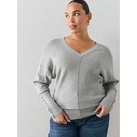 The Very Collection Curve Classic Comfort Batwing V Neck Jumper