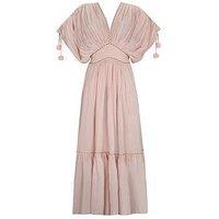 Pitusa Clara Pompom Beach Dress - Pale Pink