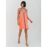 Pitusa Mini Beach Dress - Coral - Orange